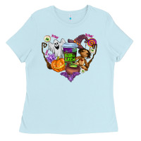 Baby Blue halloween Ladies Tee - AdoDesignShop
