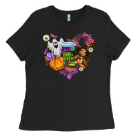 Black halloween Ladies Tee - AdoDesignShop