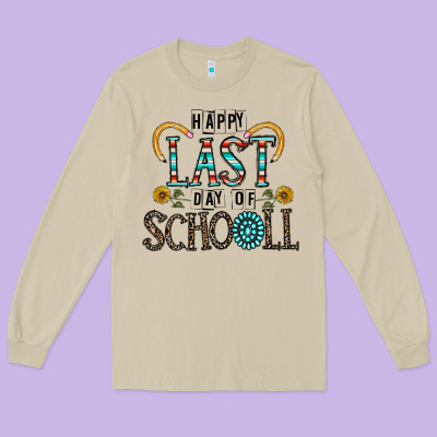 Happy Last Schopol Long Sleeve Tee Designed By Cowhidedigitalart