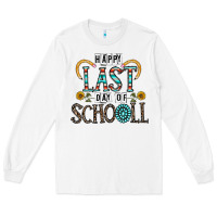 White happy last schopol Long Sleeve Tee - CowhideDigitalArt