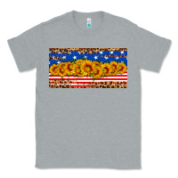 Heather Grey usa flag sunflowers license plate Classic Tee - HRA Design Shop