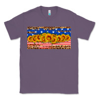 Lavender usa flag sunflowers license plate Classic Tee - HRA Design Shop