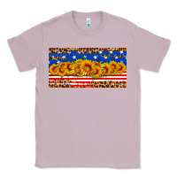 Lilac usa flag sunflowers license plate Classic Tee - HRA Design Shop