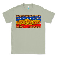Matcha usa flag sunflowers license plate Classic Tee - HRA Design Shop