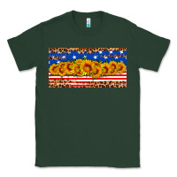 Sports Green usa flag sunflowers license plate Classic Tee - HRA Design Shop
