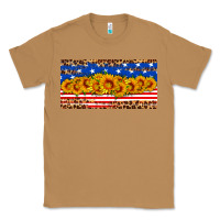 Toasted Coconut usa flag sunflowers license plate Classic Tee - HRA Design Shop