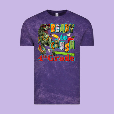 Ready To Crush Fourth Grade Vintage Tee Designed By Texasbilliewilder