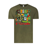 Vintage Olive ready to crush fourth grade Vintage Tee - texasbilliewilder