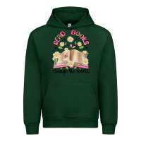 Forest Green read books change the world artiststas Urban Hoodie - Artiststas