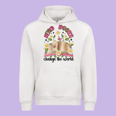 Read Books Change The World Artiststas Urban Hoodie Designed By Artiststas