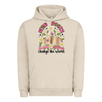 Pigment French Oak read books change the world artiststas Urban Hoodie - Artiststas