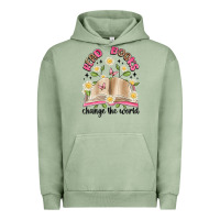 Pigment Oil Green read books change the world artiststas Urban Hoodie - Artiststas