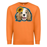 Carrot cocker spaniel sunflower Premium Sweatshirt - Jasminsmagicworld
