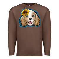 Chestnut cocker spaniel sunflower Premium Sweatshirt - Jasminsmagicworld