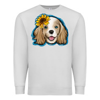 Dove Grey cocker spaniel sunflower Premium Sweatshirt - Jasminsmagicworld