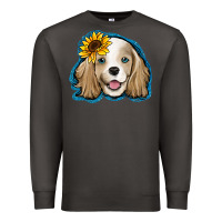 Smoke cocker spaniel sunflower Premium Sweatshirt - Jasminsmagicworld