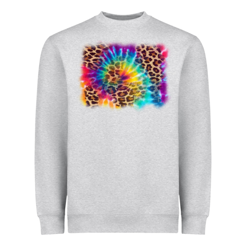 Leopard Tie Dye Background Heavyweight Sweatshirt by Zillion Design Studio | Teevron