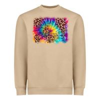 Mushroom leopard tie dye background Heavyweight Sweatshirt - Zillion Design Studio