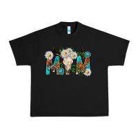 Black mom with bull skull Urban Heavy Tee - texasbilliewilder