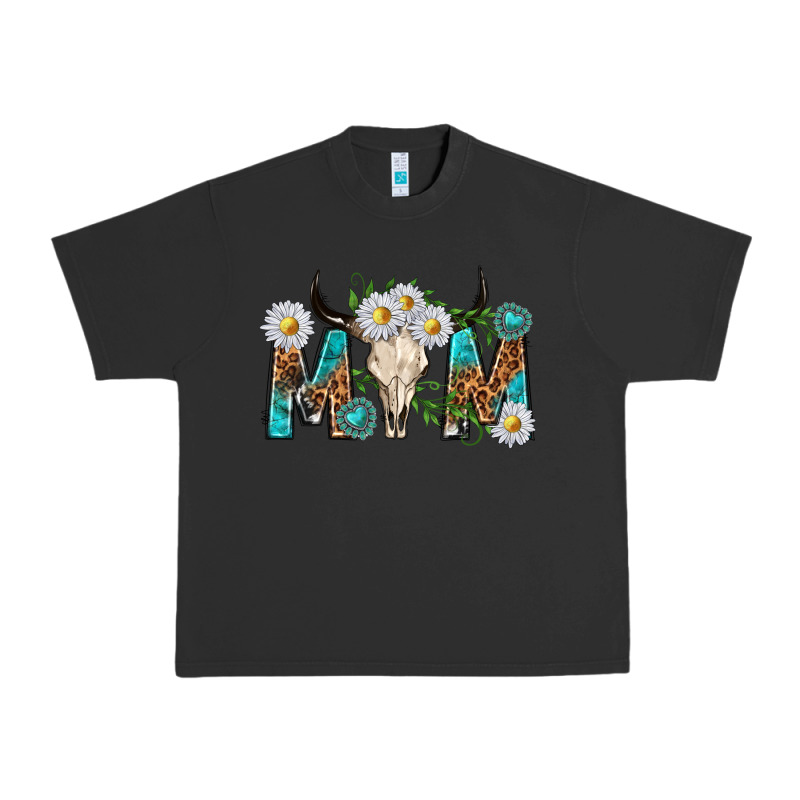 Mom With Bull Skull Urban Heavy Tee by texasbilliewilder | Teevron