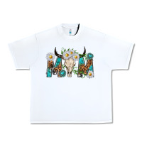 White mom with bull skull Urban Heavy Tee - texasbilliewilder