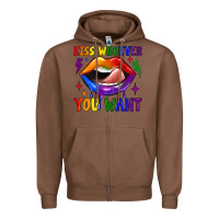 Chestnut kiss whoever you want Zipper Hoodie - JahusDesignShop