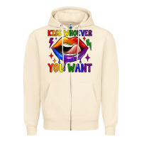 Sandshell kiss whoever you want Zipper Hoodie - JahusDesignShop