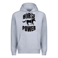 Heather Grey Horse Power Premium Hoodie - Bettercallsaul