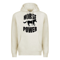 Oatmeal Heather Horse Power Premium Hoodie - Bettercallsaul