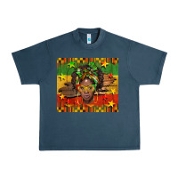 Midnight Navy juneteenth black women  tumbler Urban Heavy Tee - BarkalooDesign