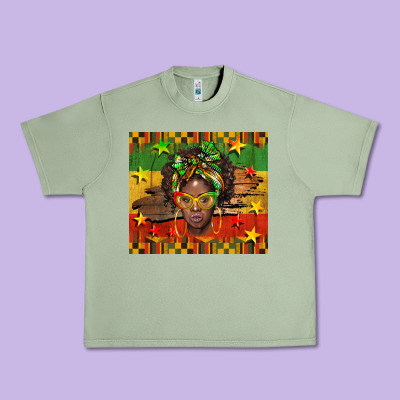 Juneteenth Black Women  Tumbler Urban Heavy Tee Designed By Barkaloodesign