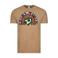 Vintage Coffee soccer rainbow Vintage Tee - Zillion Design Studio