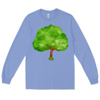 Colony Blue tree Long Sleeve Tee - FaDigitalArtStudio