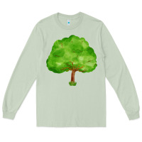 Matcha tree Long Sleeve Tee - FaDigitalArtStudio