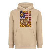 Mushroom Western American Deer Heavyweight Hoodie - LillyAllenDesigns