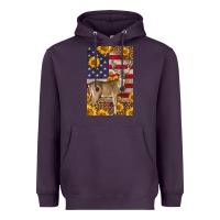 Plum Western American Deer Heavyweight Hoodie - LillyAllenDesigns