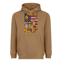 Toasted Coconut Western American Deer Heavyweight Hoodie - LillyAllenDesigns