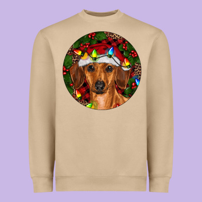 Heavyweight Sweatshirt Christmas Dachshund