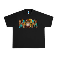 Black mom with bull skull Urban Heavy Tee - texasbilliewilder