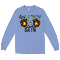 Colony Blue calm your mits Long Sleeve Tee - CowhideDigitalArt