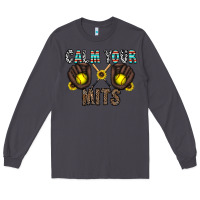 Smoke calm your mits Long Sleeve Tee - CowhideDigitalArt