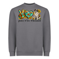 Storm peace love st. bernard Heavyweight Sweatshirt - texasbilliewilder
