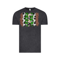 Vintage Black soccer brushstroke Vintage Tee - Zillion Design Studio