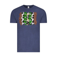 Vintage Denim soccer brushstroke Vintage Tee - Zillion Design Studio