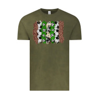 Vintage Olive soccer brushstroke Vintage Tee - Zillion Design Studio