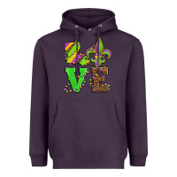 Plum love mardi gras Heavyweight Hoodie - Jasminsmagicworld