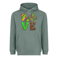 Sage love mardi gras Heavyweight Hoodie - Jasminsmagicworld