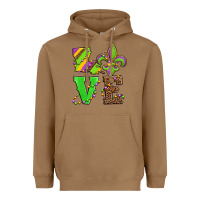 Toasted Coconut love mardi gras Heavyweight Hoodie - Jasminsmagicworld