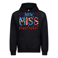 Black little miss firecracker 4th of july Urban Hoodie - Artiststas