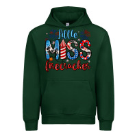 Forest Green little miss firecracker 4th of july Urban Hoodie - Artiststas